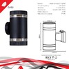 Миниатюра фото настенный светильник reluce 86226-9.2-002ct 2*gx53 bk | 220svet.ru