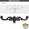 Миниатюра фото парковый фонарь fumagalli tabor adam/globe 400 2l g40.205.m20.aye27 | 220svet.ru