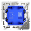 Миниатюра фото выключатель встраиваемый двухклавишный 10а voltum s70 vls020104 (шелк) | 220svet.ru