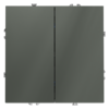Миниатюра фото выключатель встраиваемый двухклавишный 10а voltum s70 vls020106 (титан) | 220svet.ru