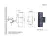 Миниатюра фото настенный светильник уличный kink light лоди 09327-2,16 | 220svet.ru