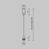 Миниатюра фото подвес для модульной системы maytoni shelf ca028sw-l1000-b | 220svet.ru