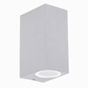 Миниатюра фото уличный настенный светильник ideal lux up ap2 bianco | 220svet.ru