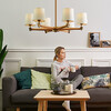Миниатюра фото потолочная люстра на штанге imperium loft beige 102089-26 | 220svet.ru