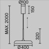 Миниатюра фото подвесной светодиодный светильник maytoni gerhard mod189pl-l39w3k | 220svet.ru