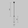 Миниатюра фото уличный трековый светодиодный светильник maytoni focus elasity o-tr01-1-p-8wb3k | 220svet.ru