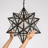 Миниатюра фото подвесная люстра black star clear glass 50 см | 220svet.ru