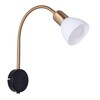 Миниатюра фото бра arte lamp falena a3116ap-1bk | 220svet.ru