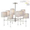 Миниатюра фото потолочная люстра на штанге lumion latti 8262/8c никель | 220svet.ru
