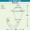 Миниатюра фото светильник уличный настенный fumagalli ilio/remo r50.251.000.axh27 | 220svet.ru
