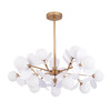 Миниатюра фото потолочная люстра на штанге arte lamp peacock a1369sp-15sg | 220svet.ru
