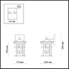 Миниатюра фото уличный настенный светильник odeon light virta 4044/1w | 220svet.ru