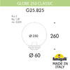 Миниатюра фото уличный фонарь на столб fumagalli globe 250 classic g25.b25.000.bye27 | 220svet.ru