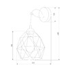 Миниатюра фото настенный светильник tk lighting 1735 galaxy | 220svet.ru