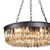 Миниатюра фото люстра crystal 5 black delight collection | 220svet.ru