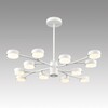 Миниатюра фото потолочная люстра на штанге lumion torina 8265/12 белый | 220svet.ru