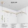 Миниатюра фото трековый магнитный светильник 24w 4000k elektrostandard line magnetic 85527/01 латунь | 220svet.ru