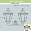 Миниатюра фото светильник уличный настенный fumagalli mirra/noemi e35.142.000.wyh27 | 220svet.ru