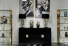 Миниатюра фото комод черный garda decor 151sv-00001 | 220svet.ru