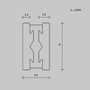 Миниатюра фото шинопровод магнитный накладной/подвесной maytoni busbar trunkings flarity trx154-112bs | 220svet.ru