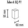 Миниатюра фото потолочный светильник topdecor tubo6 sq p1 31 | 220svet.ru
