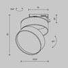 Миниатюра фото трековый однофазный светильник maytoni onda unity tr007-1-18w4k-w-1 | 220svet.ru