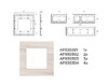 Миниатюра фото рамка 2-постовая ambrella volt alfa grand af930302 | 220svet.ru
