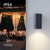 Миниатюра фото уличный настенный светильник apeyron grafite 11-118 | 220svet.ru