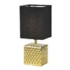 Миниатюра фото настольная лампа uniel uml-b306 e14 gold/black ul-00012422 | 220svet.ru