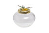 Миниатюра фото ваза стеклянная с крышкой garda decor 55rd6259s | 220svet.ru
