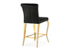 Миниатюра фото барный стул woodville joan black / gold 15388 | 220svet.ru