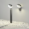 Миниатюра фото уличный настенный светодиодный светильник denkirs sanvik dk9712-bk | 220svet.ru