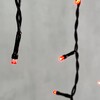 Миниатюра фото гирлянда бахрома 4,9 x 0,5 м красная 220в, 240 led, провод черный пвх, ip54 ltc pil240-11-2r | 220svet.ru