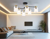 Миниатюра фото потолочная люстра на штанге ambrella light traditional loft tr tr303325/6 bk/gd | 220svet.ru