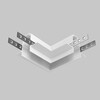Миниатюра фото угловой соединитель для трековой системы maytoni exility tracl034-42w-r | 220svet.ru
