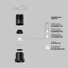 Миниатюра фото встраиваемый светодиодный светильник maytoni dip dl120-10w-2.7k-trs-b | 220svet.ru
