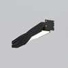 Миниатюра фото радиусный профиль левый черный maytoni led strip alm-3535r-b-tl-90°-0.4m | 220svet.ru