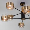 Миниатюра фото потолочная люстра eurosvet 70127/8 черный | 220svet.ru