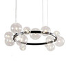 Миниатюра фото подвесная люстра omg1075r black/clear | 220svet.ru
