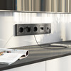 Миниатюра фото тв-розетка оконечная графит матовый werkel w1183064 | 220svet.ru