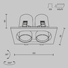Миниатюра фото встраиваемый светодиодный светильник maytoni hidden dl045-02-10w3k-w | 220svet.ru