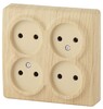 Миниатюра фото розетка эра 4х2p 16a 250v 11-2210-11 б0020708 | 220svet.ru