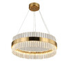 Миниатюра фото подвесная люстра светодиодная  delight collection d8532p/r600 gold | 220svet.ru
