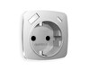 Миниатюра фото лицевая панель для розетки с заземлением со шторками 2usb a+c ambrella volt quant omega op4100 | 220svet.ru