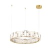 Миниатюра фото подвесной светодиодный светильник odeon light crossa 5072/80l золотой | 220svet.ru
