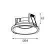 Миниатюра фото встраиваемый светильник italline it07-7010 white | 220svet.ru