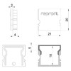 Миниатюра фото заглушка deko-light end cap h-au-02-15 set 2 pcs 979112 | 220svet.ru