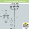 Миниатюра фото парковый фонарь fumagalli tabor adam/noemi 2l  e35.205.m30.axh27 | 220svet.ru