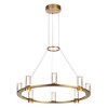 Миниатюра фото подвесная люстра светодиодная odeon light defance 7144/55l бронзовый | 220svet.ru