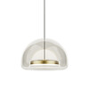 Миниатюра фото подвесной светодиодный светильник delight collection md24030031-1a brass/clear | 220svet.ru